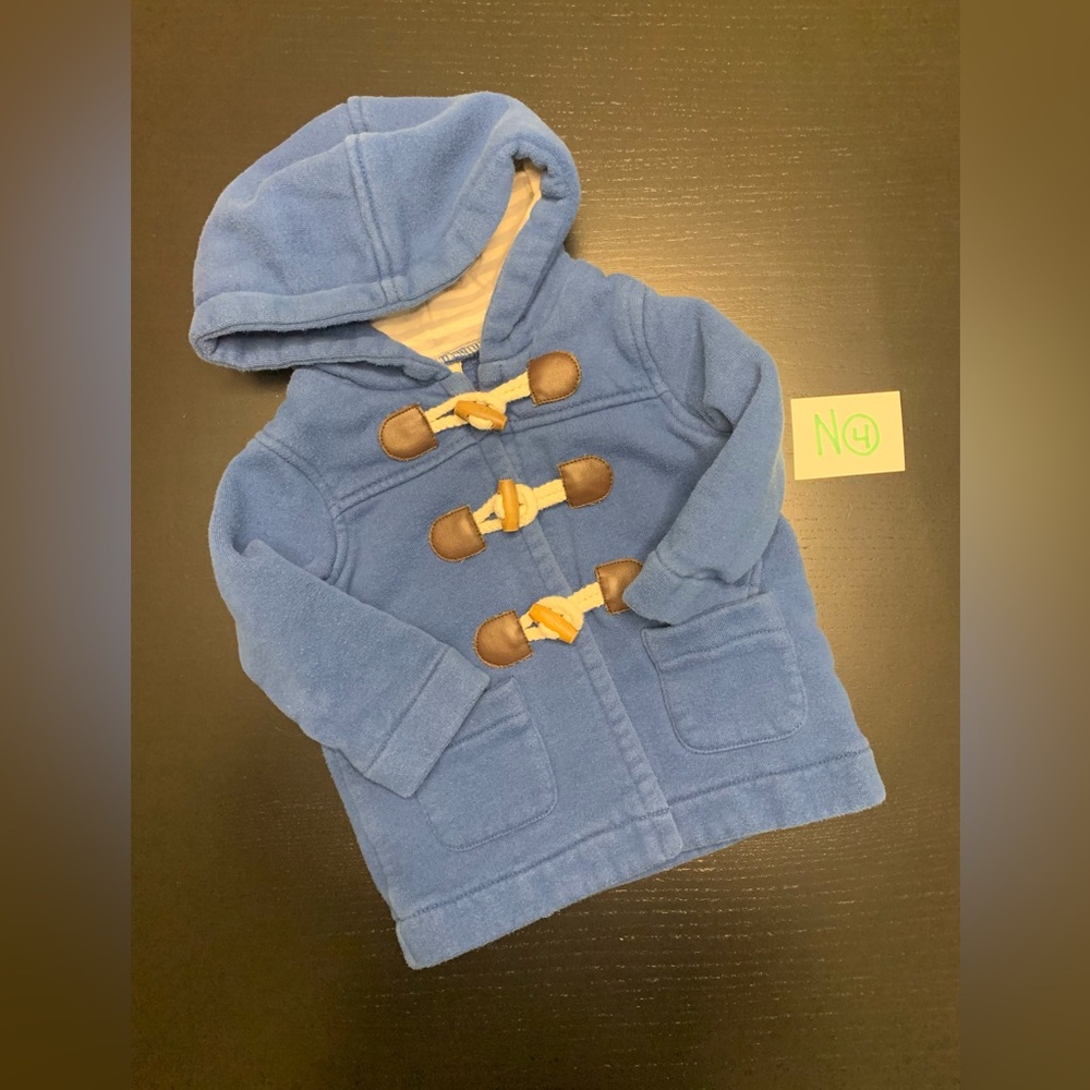 ⭐️2/$5.00⭐️ Cherokee 3-6m Blue Jacket with Wooden Buttons